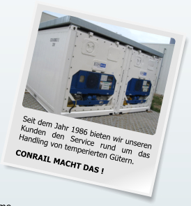 Conrail Container GmbH - Verkauf und Vermietung von Tiefkhlcontainern Khlzellen und Khlcontainern